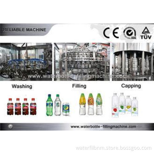 3-in-1 Soda Water Carbonated Filling Machine Beverage Bottl